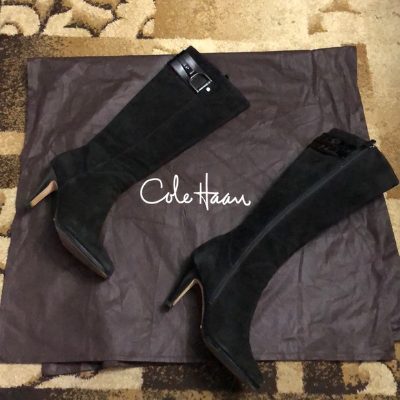 Cole Haan Shoes - 🌺🌺🌺Cole Haan Sierra air.tall black suede boots 8.5 B